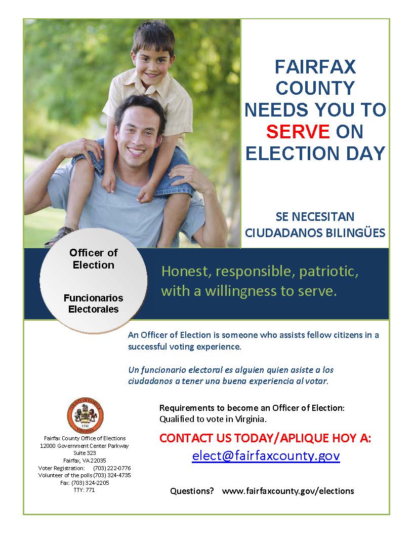 Fairfax Poll Workers Needed