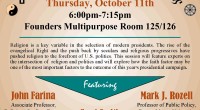 GMU Arlington Campus Event, October 11, 2012, Founders Hall, 6 – 7:15pm  