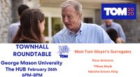 JUST ANNOUNCED: Democratic primary hopeful Tom Steyer will host a town hall event featuring campaign surrogates Rose Simmons, Tiffany Boyle, and Nakisha Graves King at George Mason University on Wednesday, […]