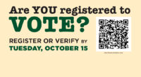 Deadline to register to vote in Virginia: Tuesday, October 15, 2024. Don’t forget to register or verify: elections.virginia.gov/registration Make a plan to VOTE early in person, by mail, or on […]
