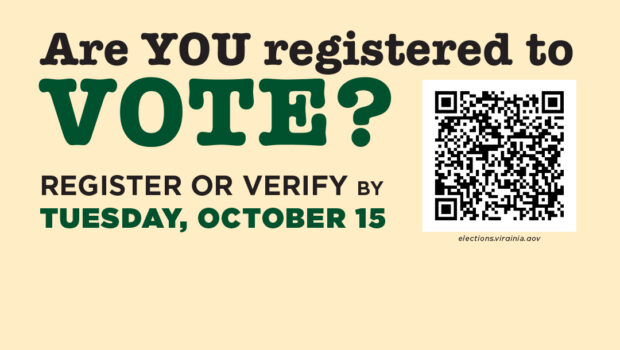 Deadline to register to vote in Virginia: Tuesday, October 15, 2024. Don’t forget to register or verify: elections.virginia.gov/registration Make a plan to VOTE early in person, by mail, or on […]
