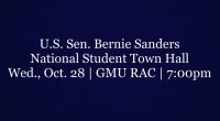 U.S. Sen. Bernie Sanders will be hosting a National Student Town Hall meeting with George Mason University students. The town hall meeting will be live streamed online to be viewed on college campuses […]
