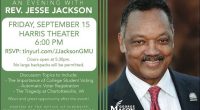   Join the Office of Diversity, Inclusion, and Multicultural Education and Student Involvement for an evening with Rev. Jesse Jackson, founder and president of the Rainbow PUSH (People United to Save […]