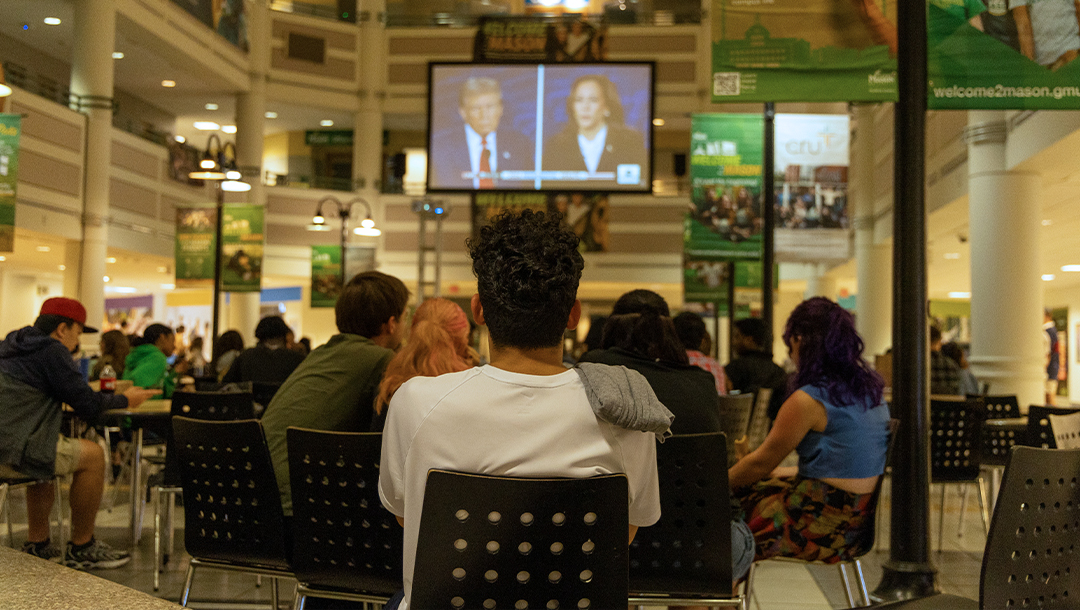 Mason Votes hosts 2024 presidential debate watch party Mason Votes