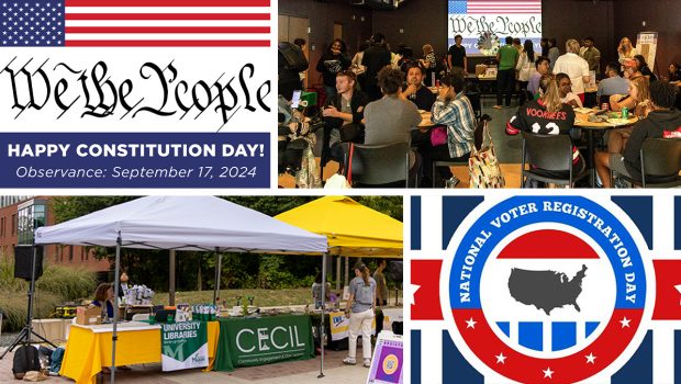 Mason Celebrates Freedom & Voting On September 17th, George Mason students, faculty, and staff celebrated Constitution Day and National Voter Registration Day with multiple events on the Fairfax campus. Mason […]