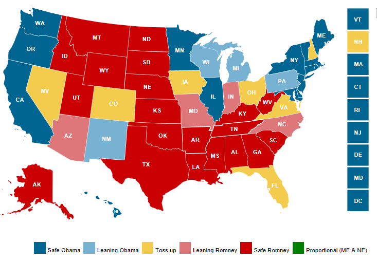 Electoral College Analysis: 9/25/2012