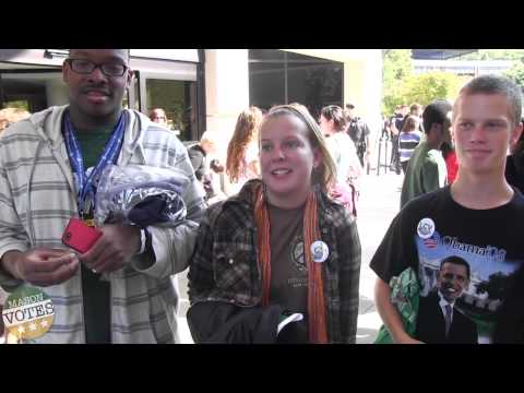 Student Reactions to the Obama rally at Mason