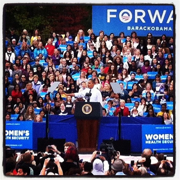 President Obama Returns to Mason and Talks Women