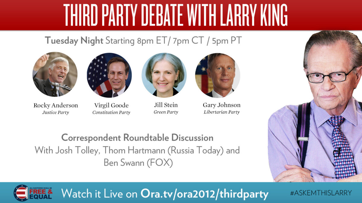 Third party debate with Larry King